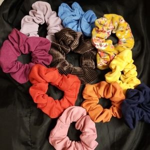 Ten NWOT scrunchies